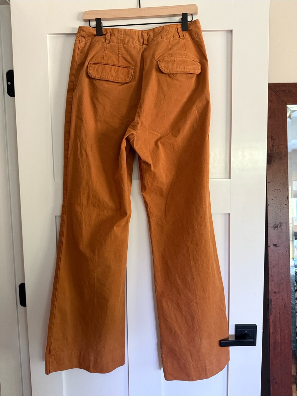 Maeve Wide-Leg Pants in Burnt Orange - Picture 4 of 4